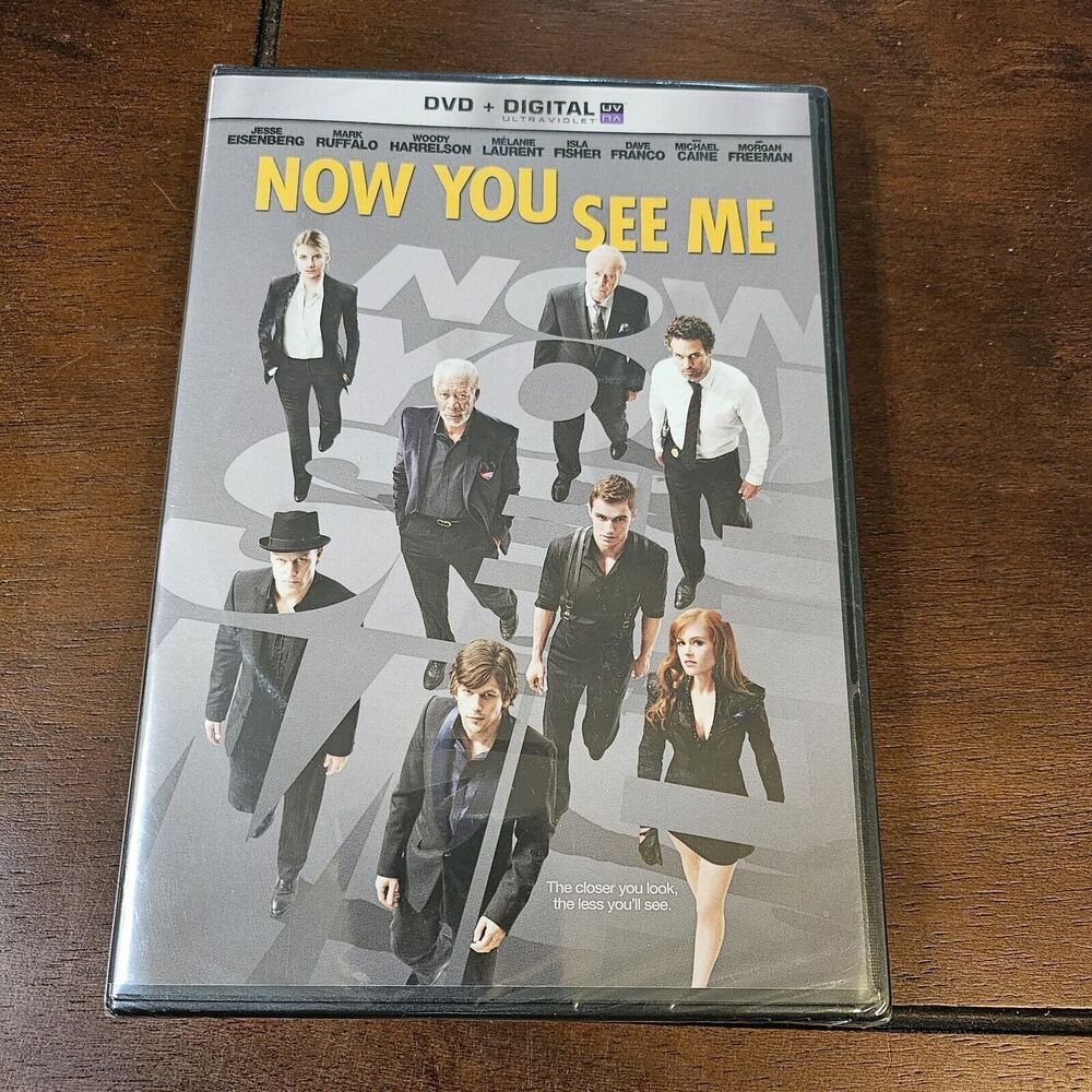 Now You See Me DVD New and Sealed Stars Jesse Eisenberg, Common, Mark Ruffalo